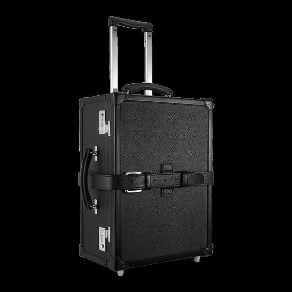 Custom Leather trunk suitcase Luggage on Wheels | 18 Inch Suitcase | Leather on Wheels | Made in UK | Superior Quality | Wheels and Trolley | Hand Stitched | Simpson of London-Suitcase-Sterling-and-Burke