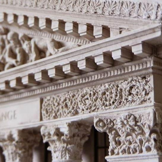 New York Stock Exchange Architectural Sculpture | Custom NYSE Statue | Building Model | Extraordinary Detail and Quality | Made in England | Timothy Richards-Desk Accessory-Sterling-and-Burke