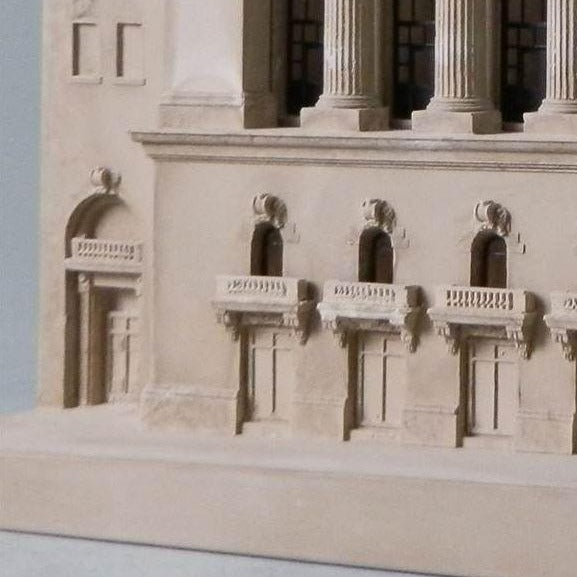 New York Stock Exchange Architectural Sculpture | Custom NYSE Statue | Building Model | Extraordinary Detail and Quality | Made in England | Timothy Richards-Desk Accessory-Sterling-and-Burke