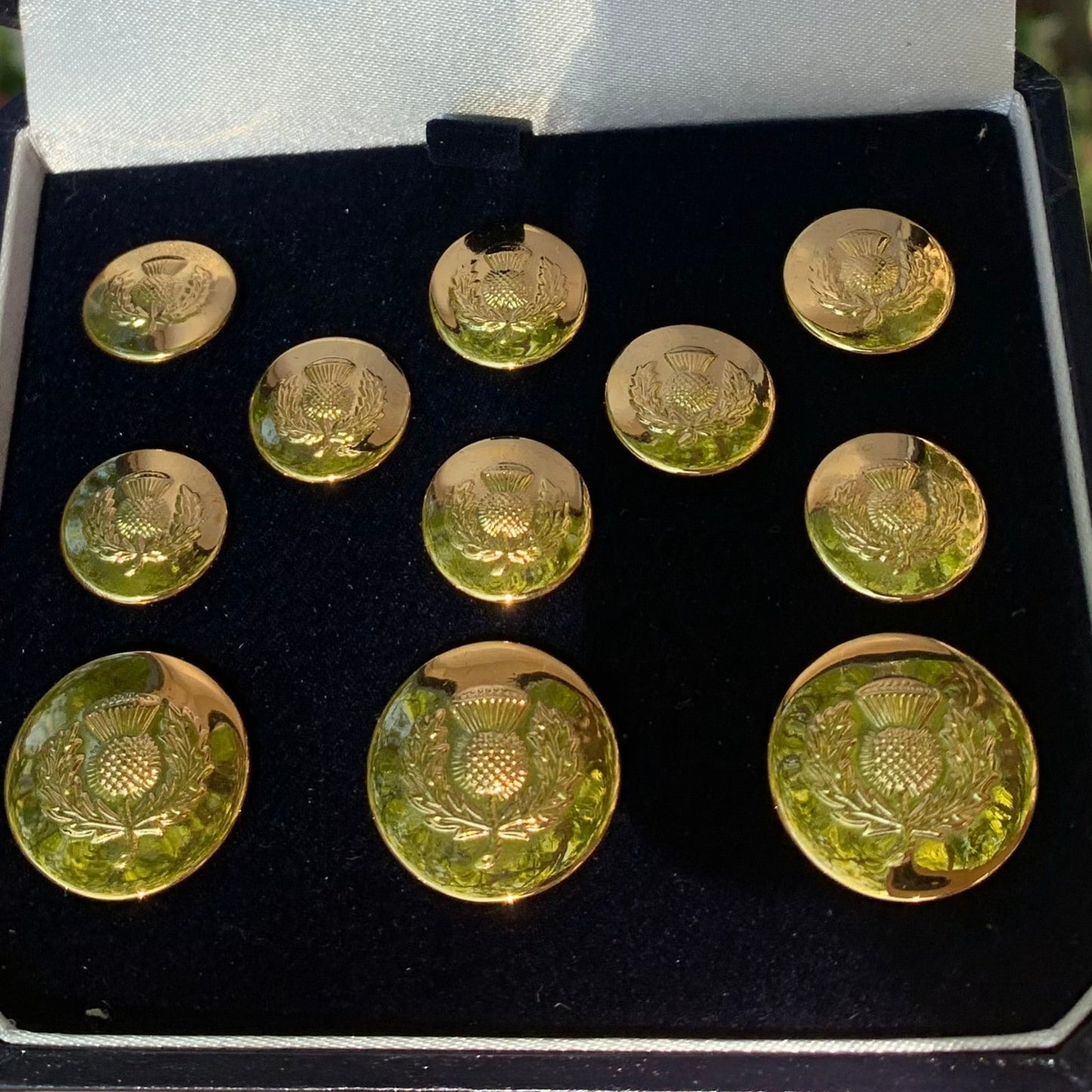 Scottish Thistle Blazer Buttons | Gold Plated Blazer Buttons | Made in England