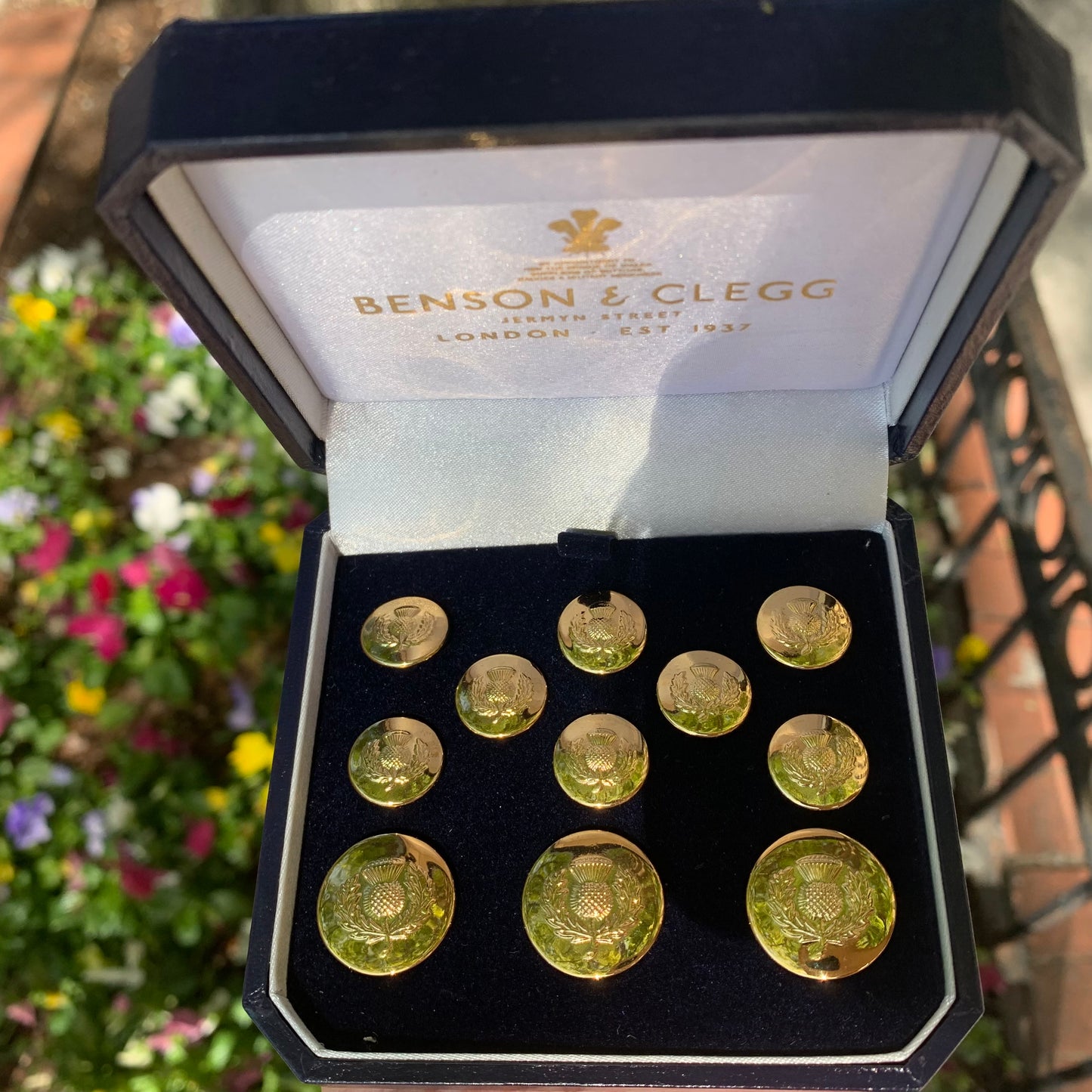 Scottish Thistle Blazer Buttons | Gold Plated Blazer Buttons | Made in England