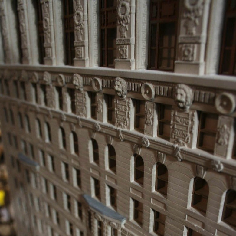 NYC Flat Iron Building Sculpture | Custom Flat Iron Building Plaster Model | Made in England | Timothy Richards