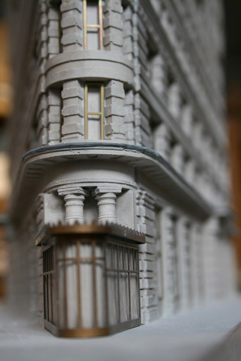 NYC Flat Iron Building Sculpture | Custom Flat Iron Building Plaster Model | Made in England | Timothy Richards