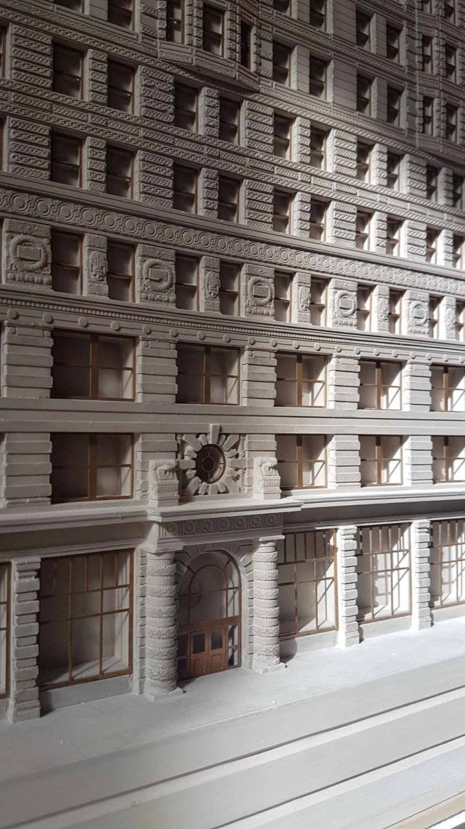 NYC Flat Iron Building Sculpture | Custom Flat Iron Building Plaster Model | Made in England | Timothy Richards