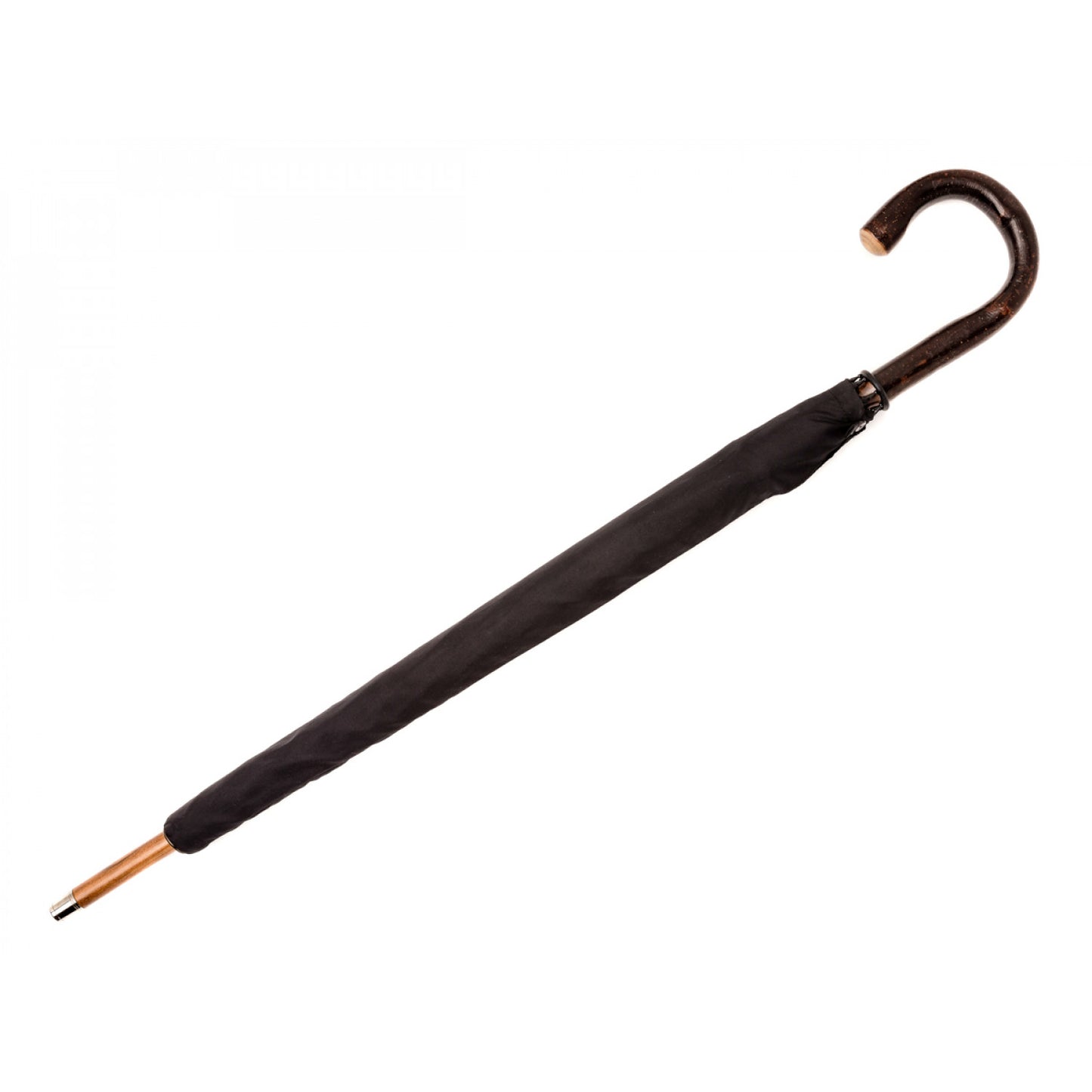 Burke Umbrellas | Gent's Umbrella | Bark Chestnut | Finest Quality English Umbrella | Solid Shaft | The Fox Umbrella