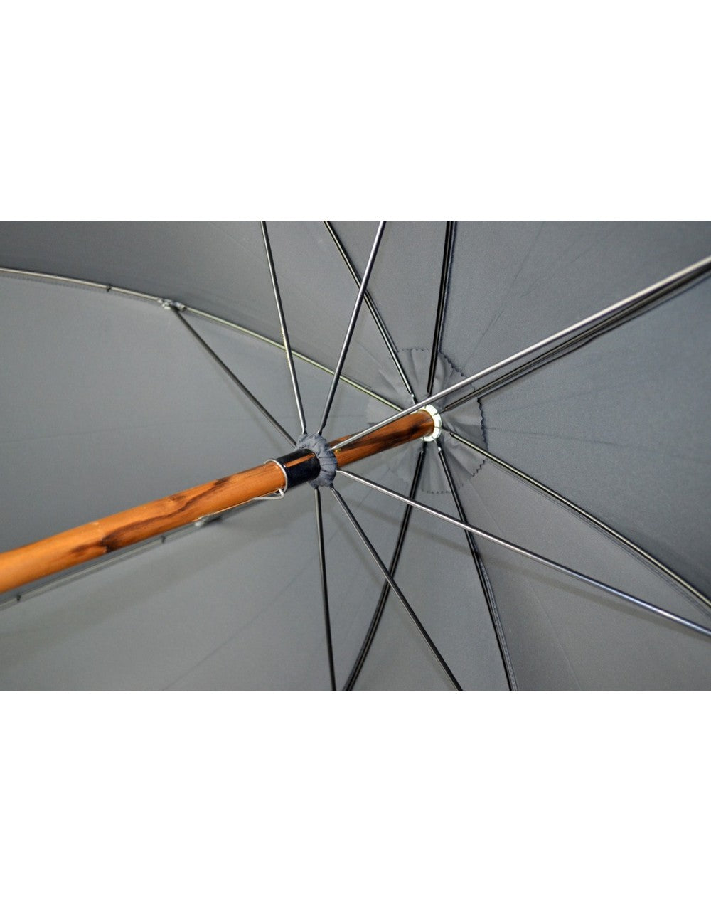 Burke Umbrellas | Gent's Umbrella | Bark Chestnut | Finest Quality English Umbrella | Solid Shaft | The Fox Umbrella