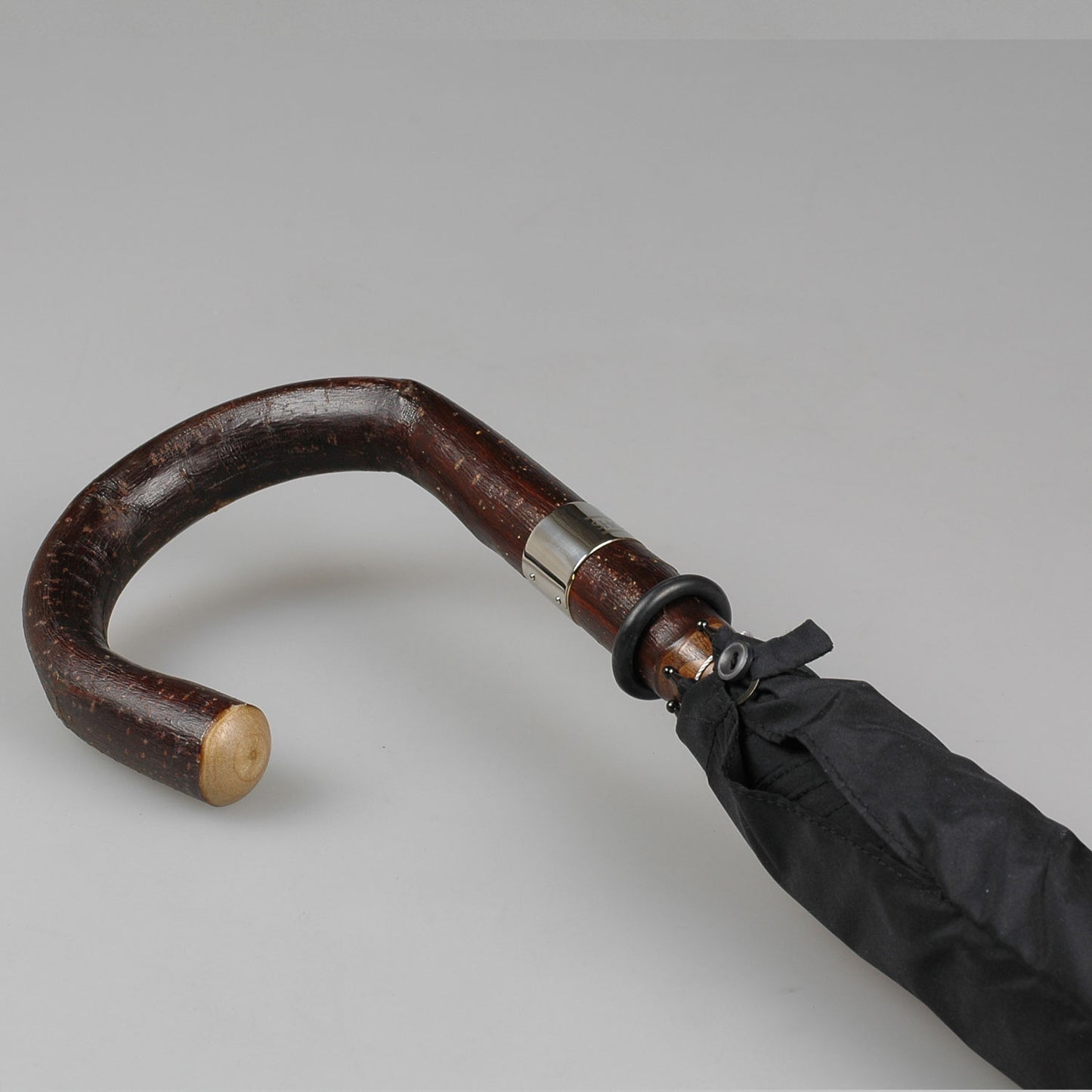 Burke Umbrellas | Gent's Umbrella | Bark Chestnut | Finest Quality English Umbrella | Solid Shaft | The Fox Umbrella