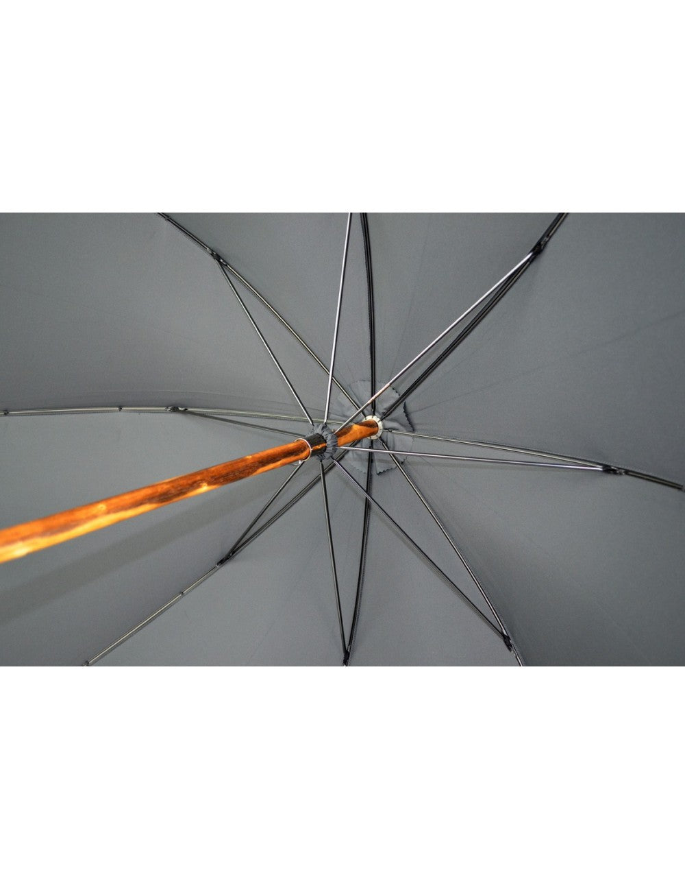 Burke Umbrellas | Polished Chestnut Gent's Umbrella | Finest Quality English Umbrella | Solid Shaft | The Solid Fox Umbrella