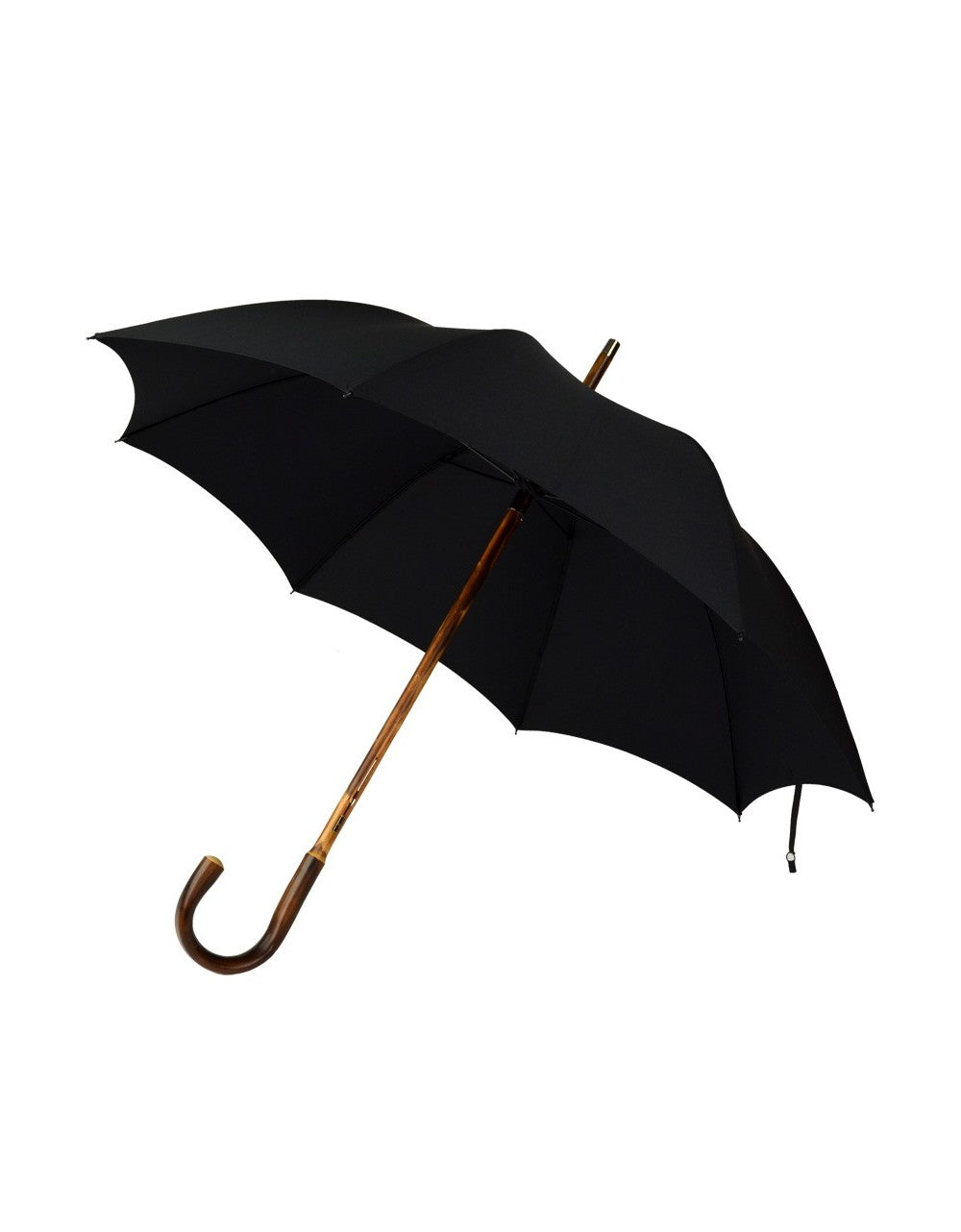 Burke Umbrellas | Polished Chestnut Gent's Umbrella | Finest Quality English Umbrella | Solid Shaft | The Solid Fox Umbrella
