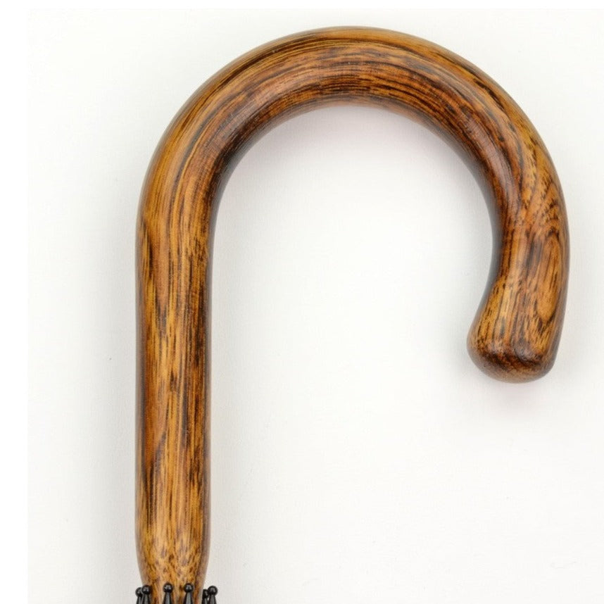 Gentleman's Solid Shaft Hickory Umbrella | Solid Canopy | The Finest Quality British Umbrella, The Burke Umbrella