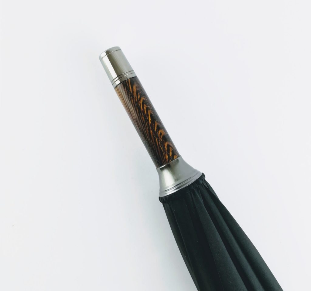 Burke Umbrellas | Oak Gent's Umbrella | Finest Quality English Umbrella | Solid Shaft | The Solid Fox Umbrella