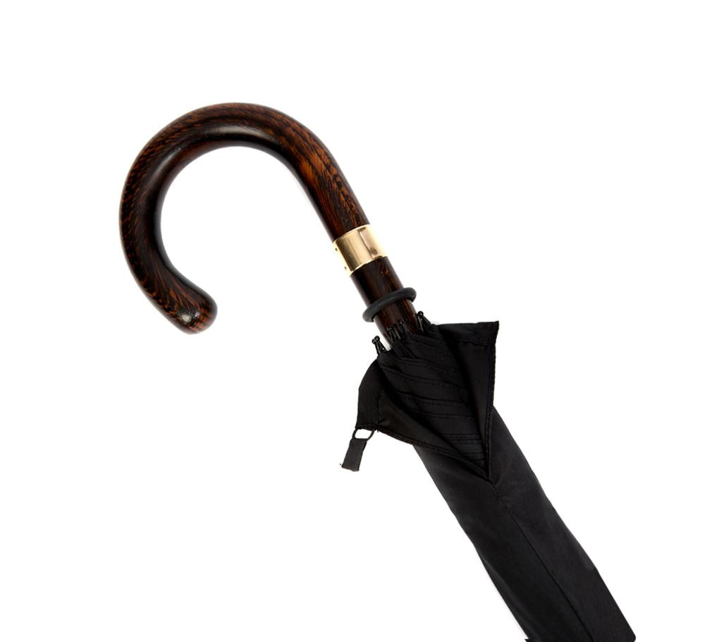 Burke Umbrellas | Oak Gent's Umbrella | Finest Quality English Umbrella | Solid Shaft | The Solid Fox Umbrella