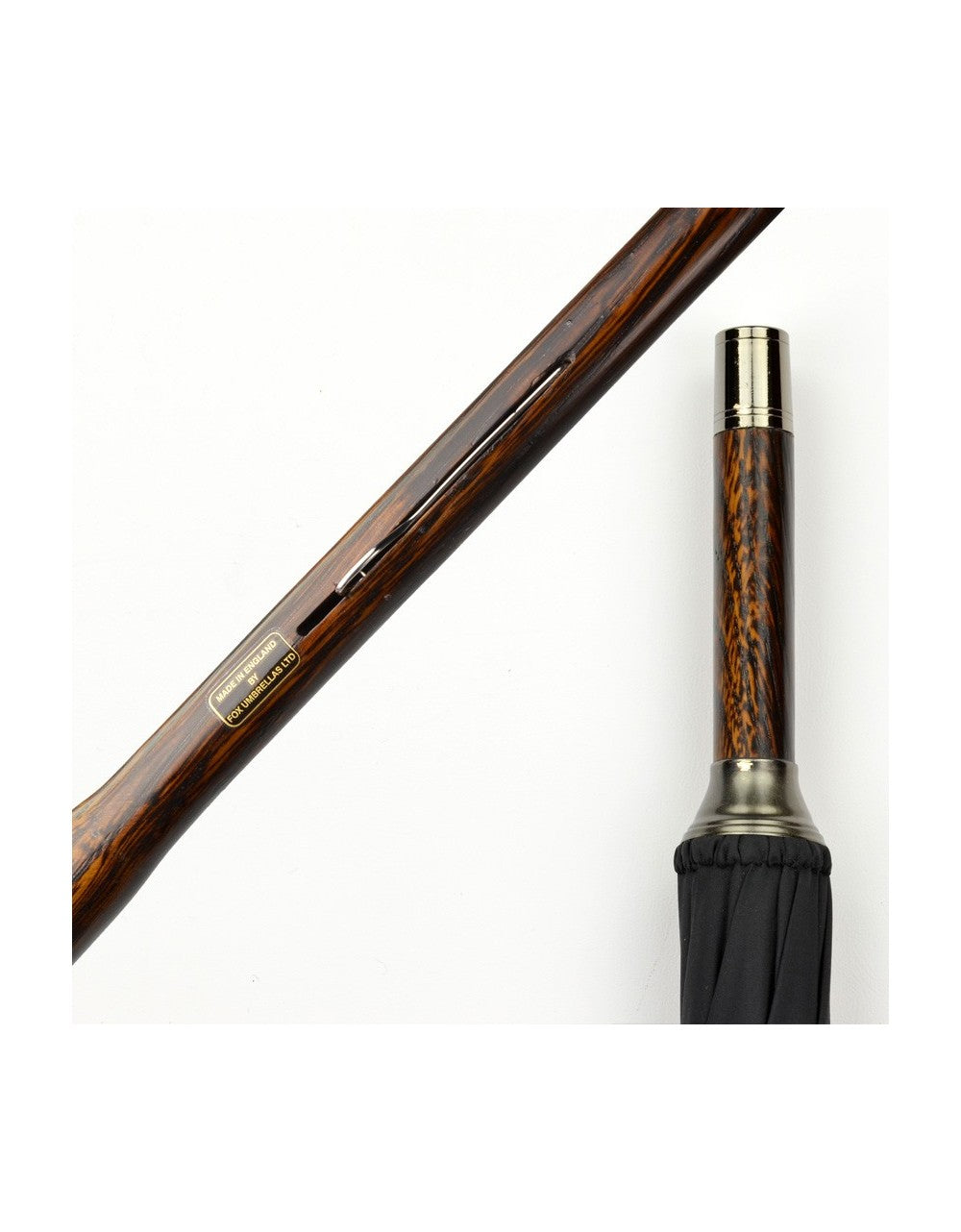 Burke Umbrellas | Oak Gent's Umbrella | Finest Quality English Umbrella | Solid Shaft | The Solid Fox Umbrella