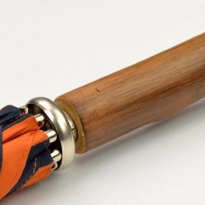 Beachball Umbrella | Golf Umbrella | Beach Ball Umbrella | Polished Chestnut Crook Handle | Custom Colors Canopy | England's Finest Umbrella | The Fox Umbrella