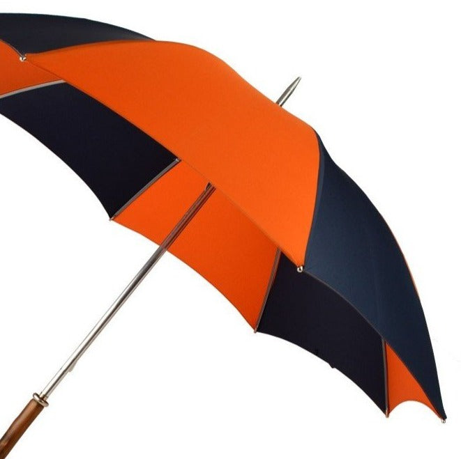 Beachball Umbrella | Golf Umbrella | Beach Ball Umbrella | Polished Chestnut Crook Handle | Custom Colors Canopy | England's Finest Umbrella | The Fox Umbrella