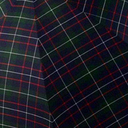 Burke Umbrellas | Malacca Prince of Wales Umbrella with Tartan Canopy | Sterling Nose Cap and Collar | The Original Prince of Wales Umbrella