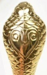 Silver and Gold Snake Head Umbrella | Gold Snake Cobra Head Handle Gent's Umbrella | Custom Gold and Silver Fox Handle Umbrella | Finest in the World | Enjoy the Rain!