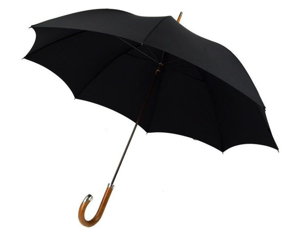 Burke Umbrellas | Malacca Gent's Umbrella with Sterling Nose Cap * | The Fox Umbrella