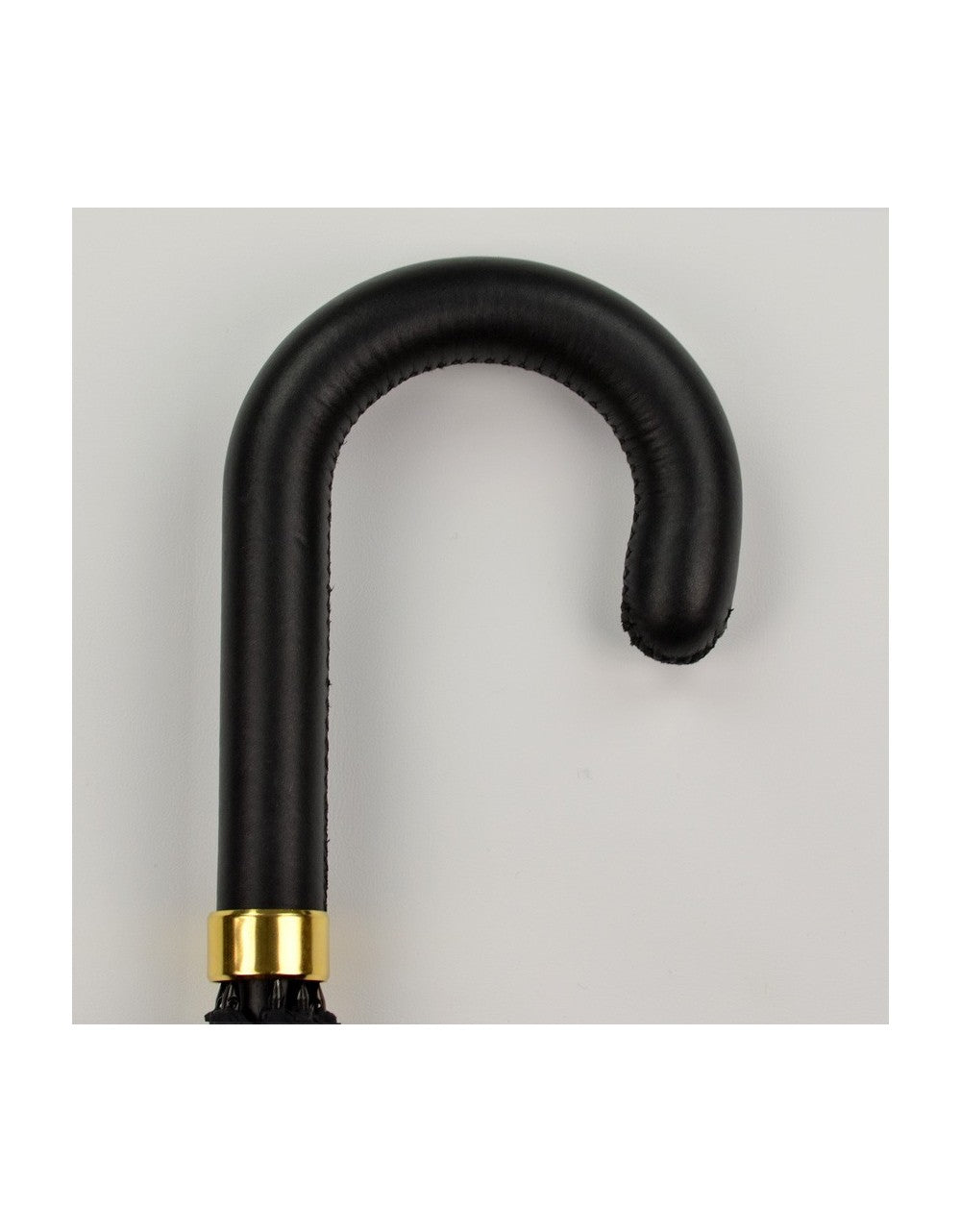 Bespoke British Umbrellas | Leather Handle Gent's Umbrella | Slender Metal Shaft | Cambridge Umbrella | Hand-Stitched Leather | Enjoy the Rain!