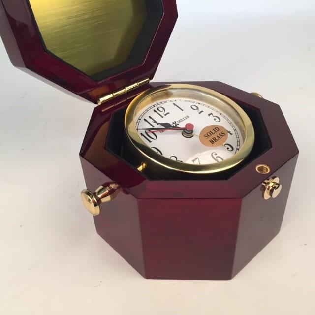VA Service Award | 55 Years | Solid Brass Clock | Cherry Wood Box | Award Clock | Captains Clock Clock | Sterling and Burke-Clock-Sterling-and-Burke