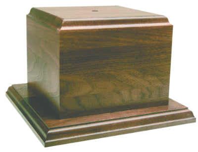 Waterford Crystal Capitol Dome Biscuit Jar | Walnut Base with Engraved or Color Logo and Text on Brass Plate