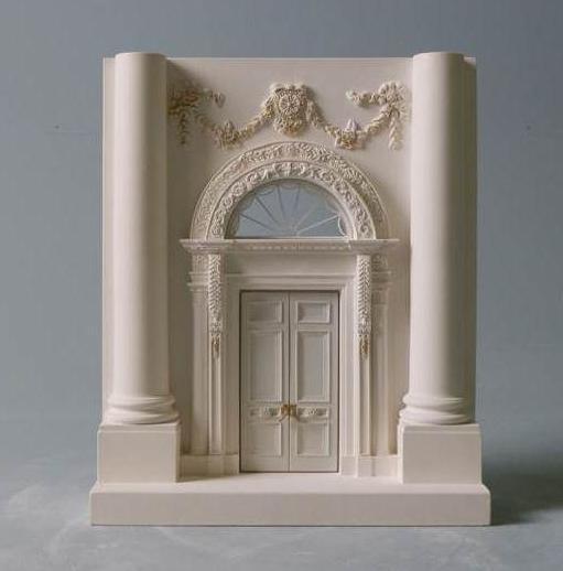 White House Architectural Sculpture | Custom Whites House Plaster Model | High Quality Detail | Made in England | Timothy Richards-Desk Accessory-Sterling-and-Burke