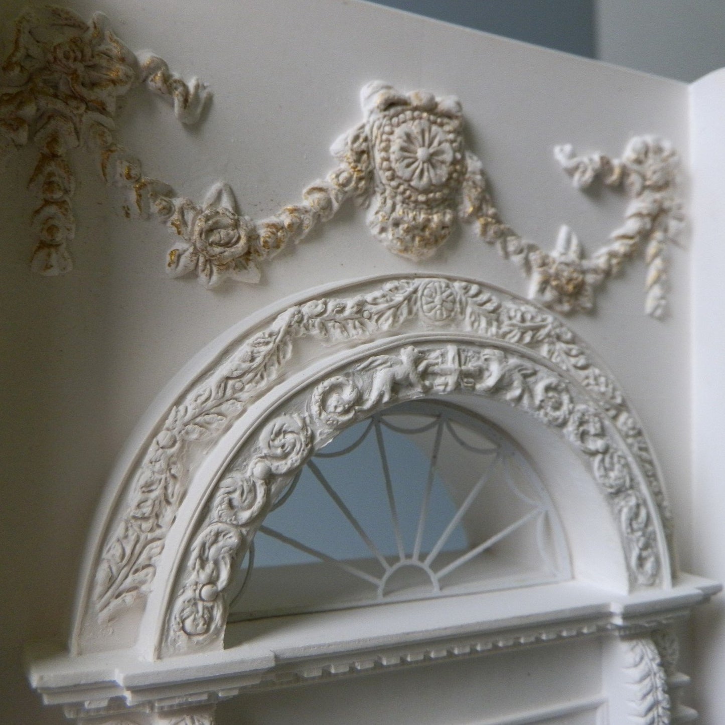 White House Architectural Sculpture | Custom Whites House Plaster Model | High Quality Detail | Made in England | Timothy Richards-Desk Accessory-Sterling-and-Burke