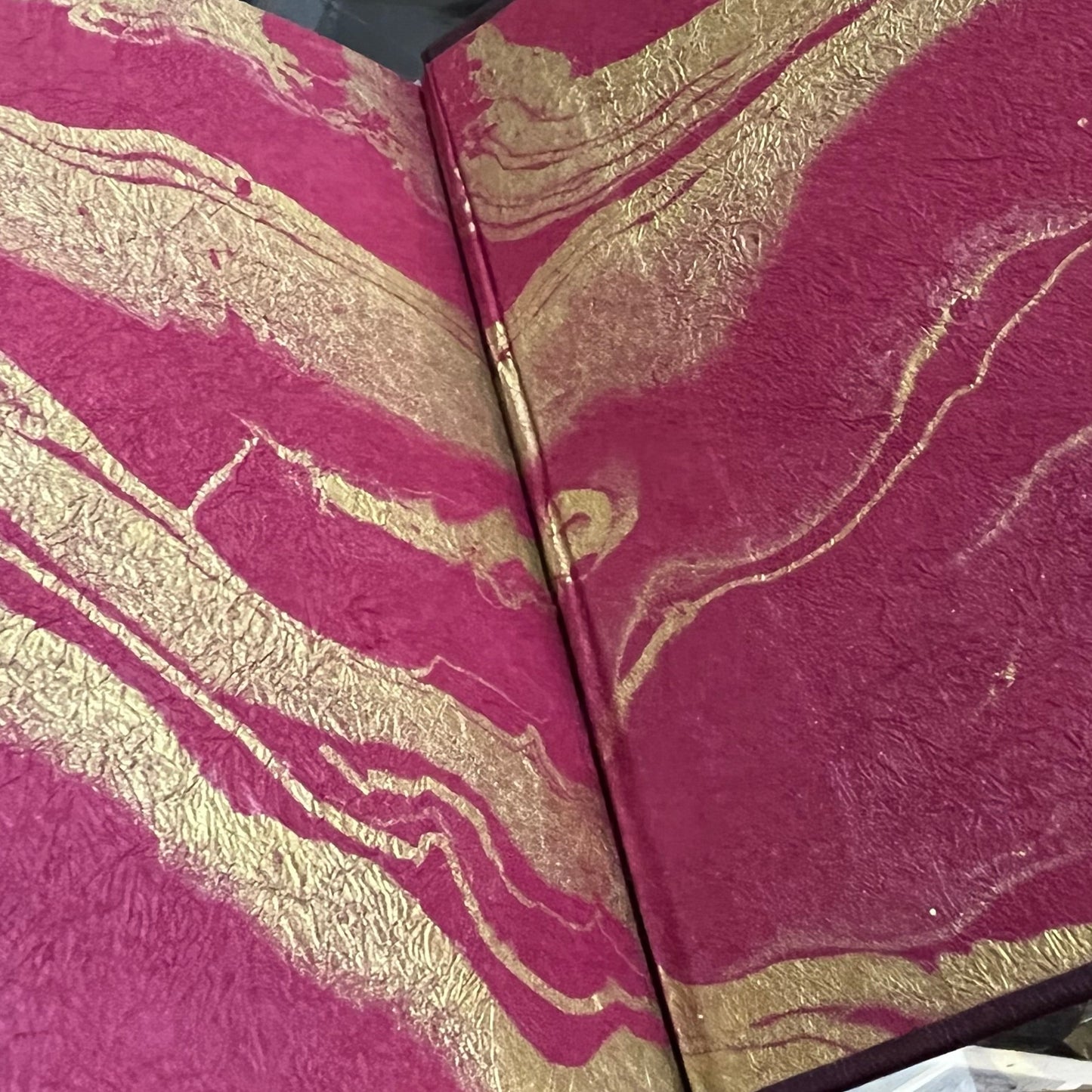 Wine Cellar Book | Custom Binding | Special End Papers and Gold Tooling | Classic Wine Cellar Book | Hand Made in England | Charing Cross