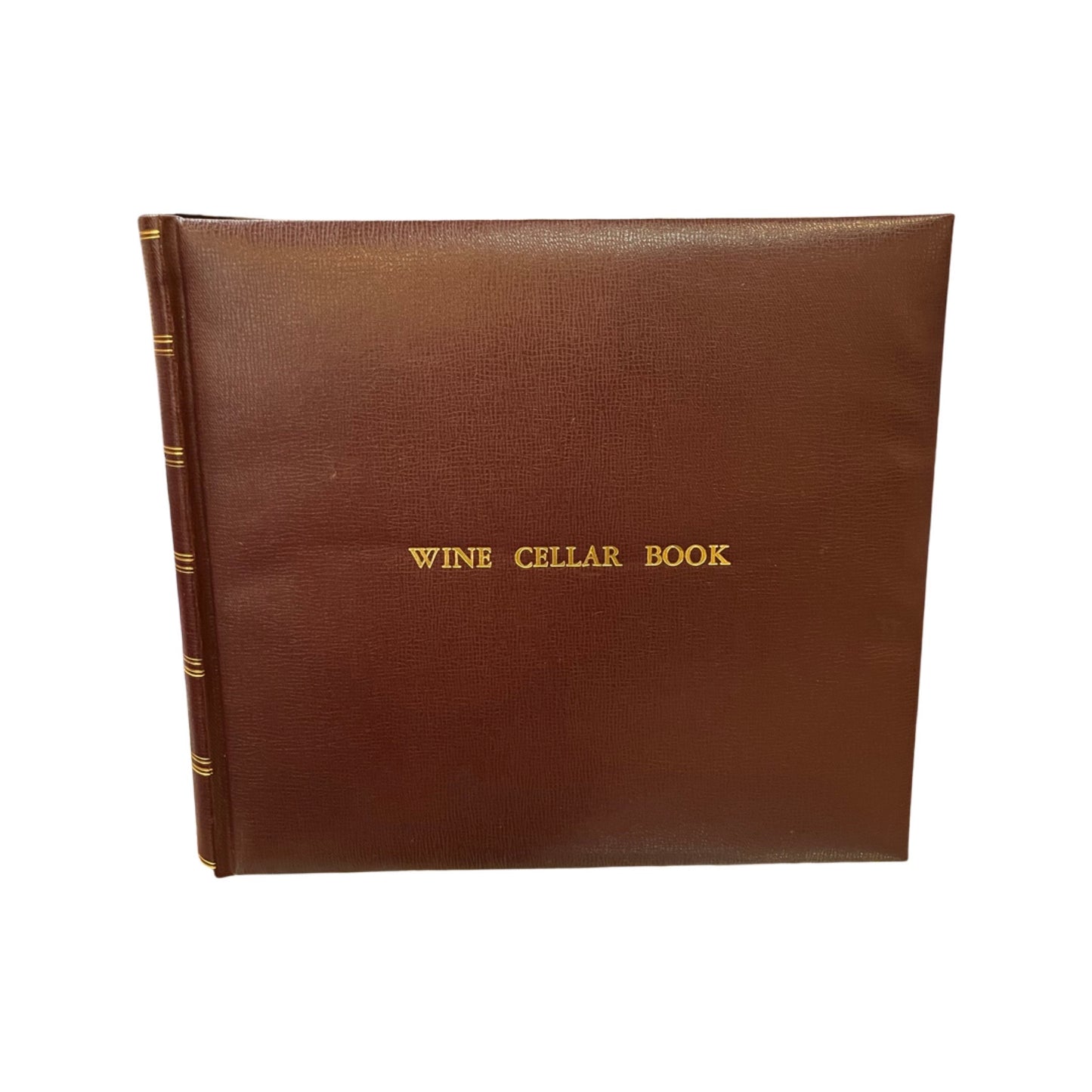 Wine Cellar Book | Custom Binding | Special End Papers and Gold Tooling | Classic Wine Cellar Book | Hand Made in England | Charing Cross