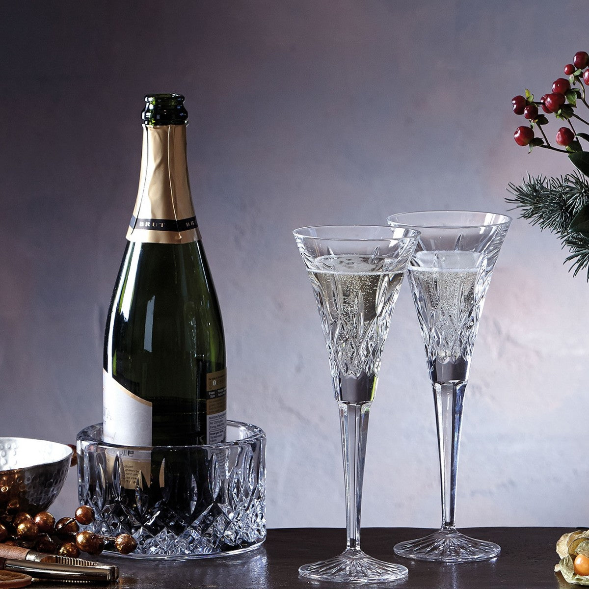 Wine Coaster | Champagne Cooler | Cut Crystal | 5.3 Inch Diameter | Waterford Crystal