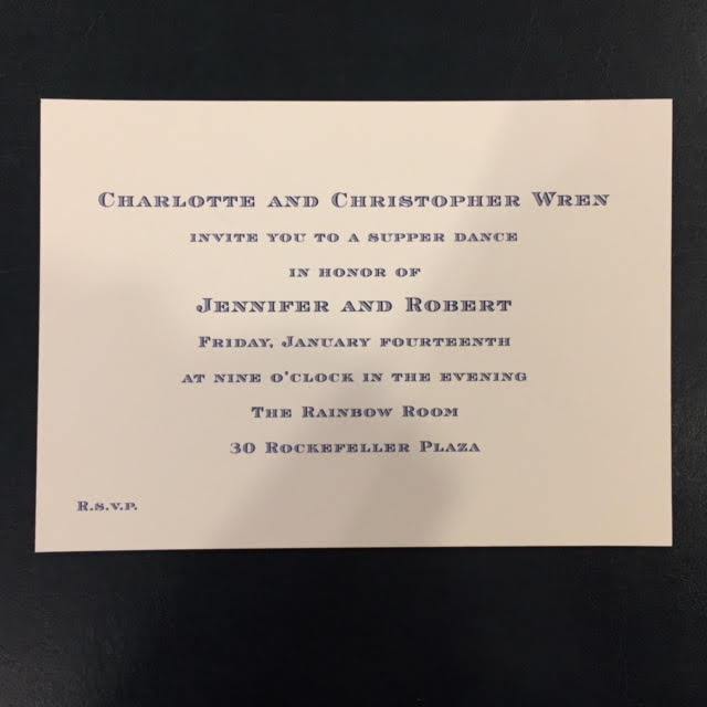 The Wren Press | Hand Engraved Stationery and Invitations | Favourite Typeface Example | Robert on 22nd-Stationery-Sterling-and-Burke
