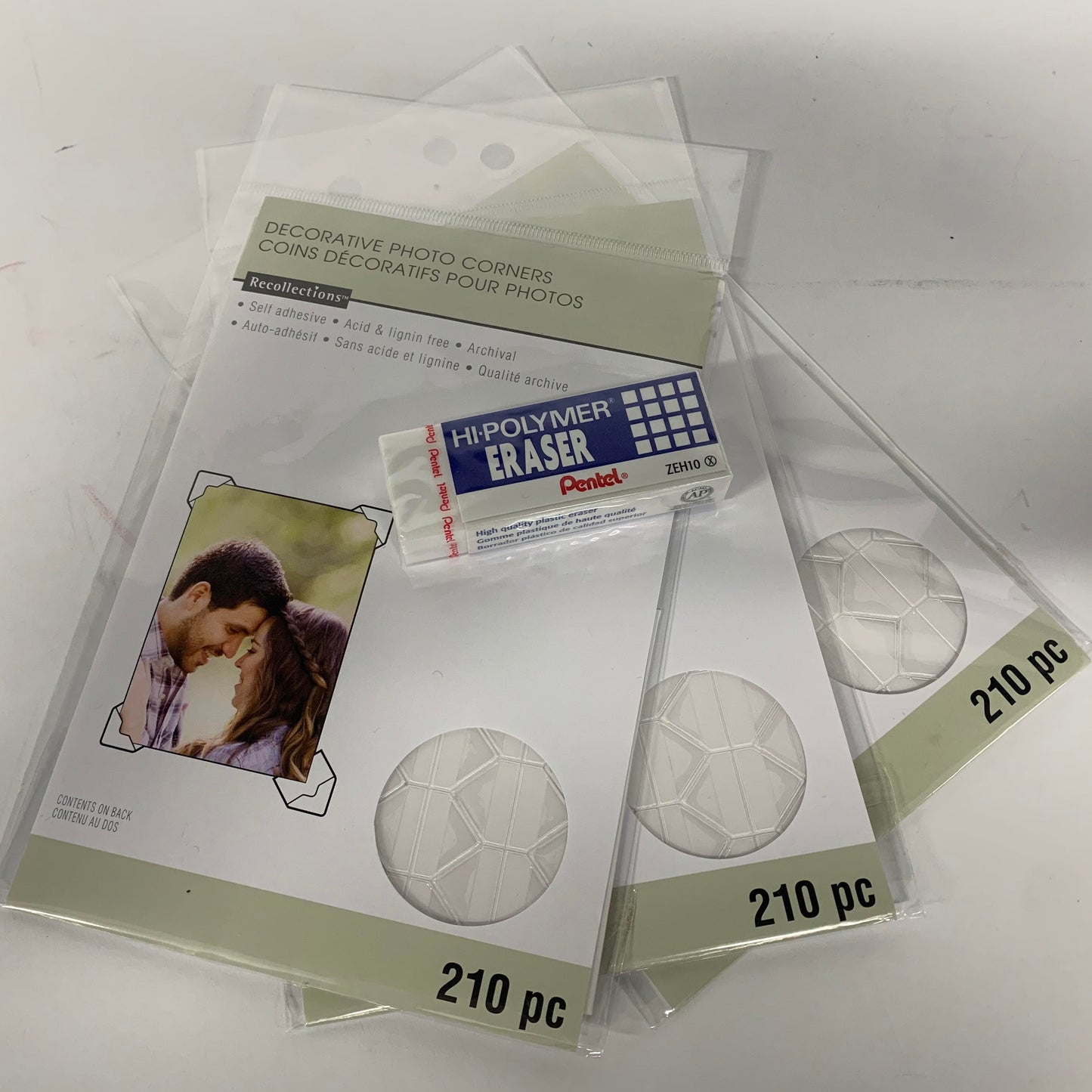 Photo Corners, Eraser, Polishing Cloth appropriate for Custom Leather Album