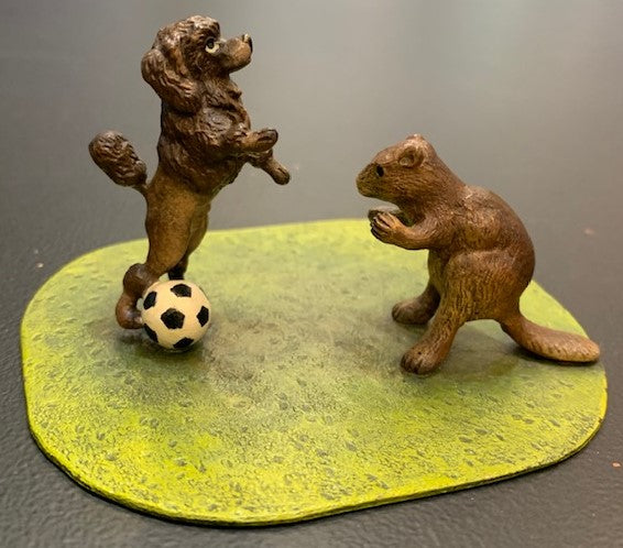 Beaver & Poodle Play Soccer | Viennese Bronze