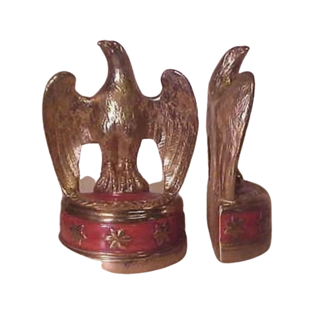 Reproduction Federal Eagle | New Blue American Eagle Award and Business Gift on Base | JFK Bookends