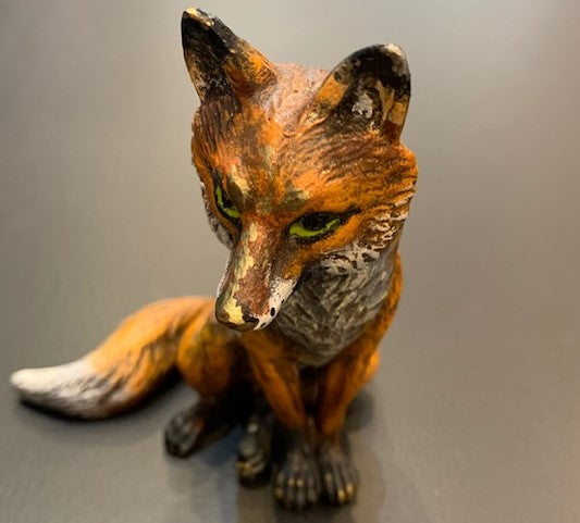 Antique Fox Sitting | Large | Viennese Bronze
