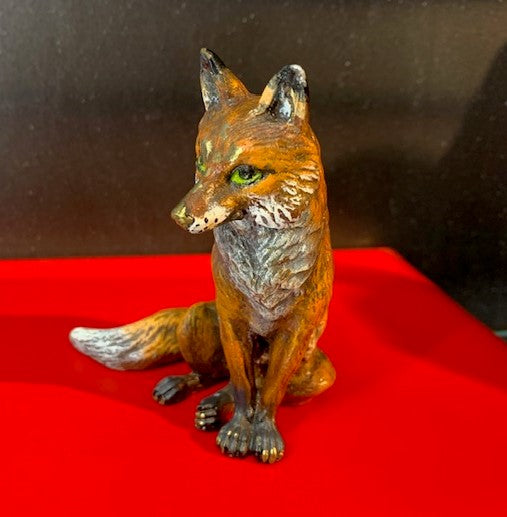 Antique Fox Sitting | Large | Viennese Bronze