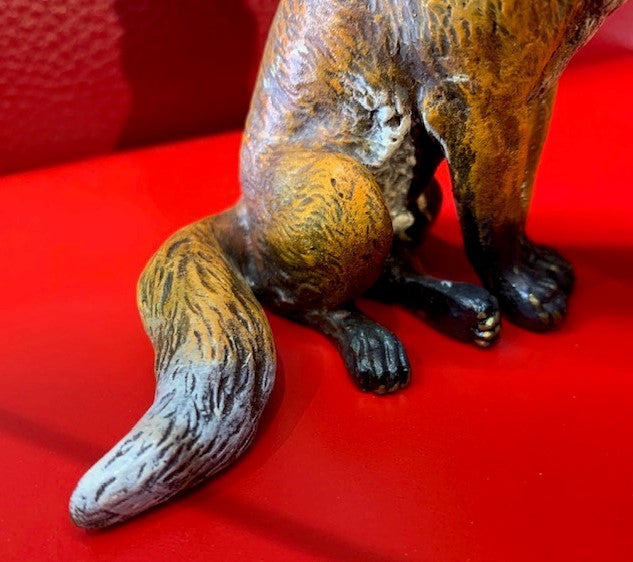 Antique Fox Sitting | Large | Viennese Bronze