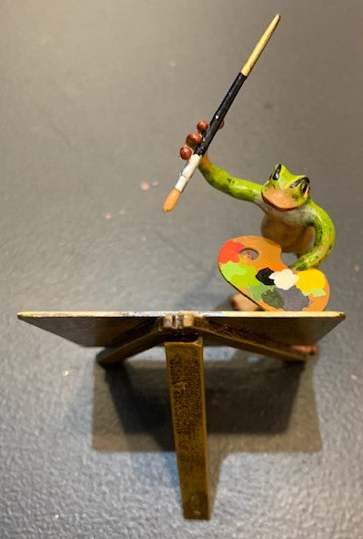 Frog at Easel | Viennese Bronze