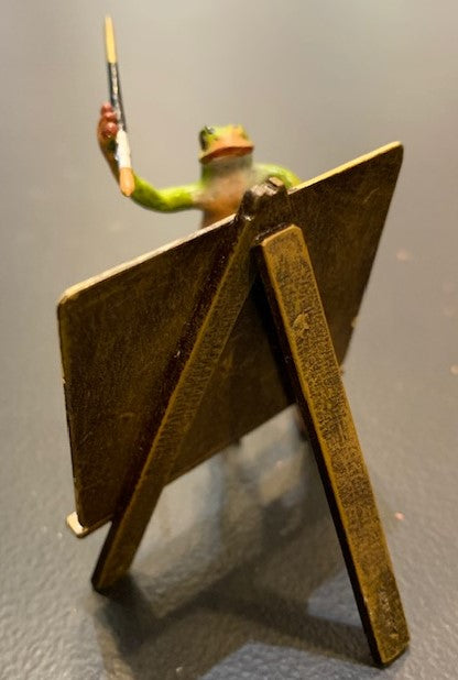 Frog at Easel | Viennese Bronze
