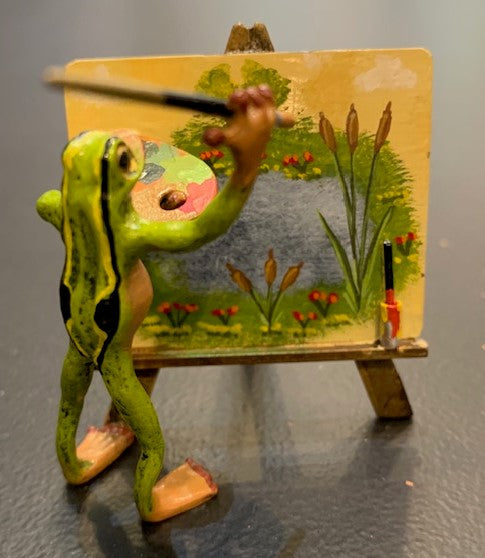 Frog at Easel | Viennese Bronze