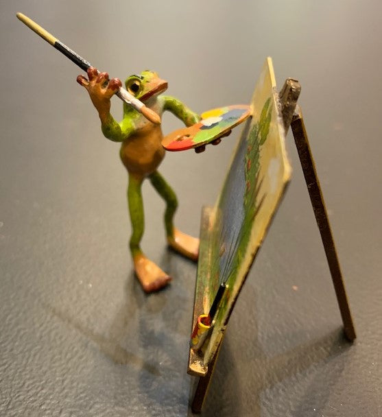 Frog at Easel | Viennese Bronze