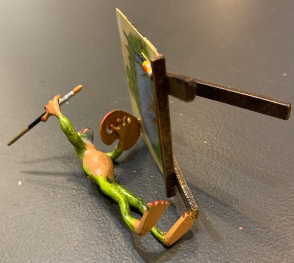 Frog at Easel | Viennese Bronze