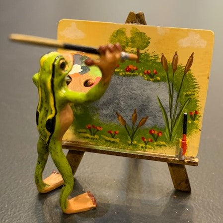 Frog at Easel | Viennese Bronze