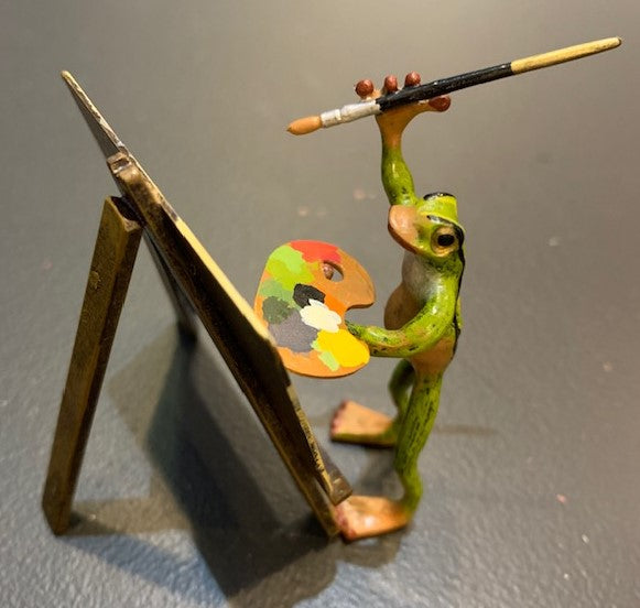 Frog at Easel | Viennese Bronze