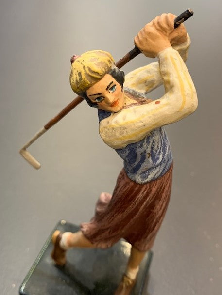 Antique Lady Golfer | Viennese Bronze