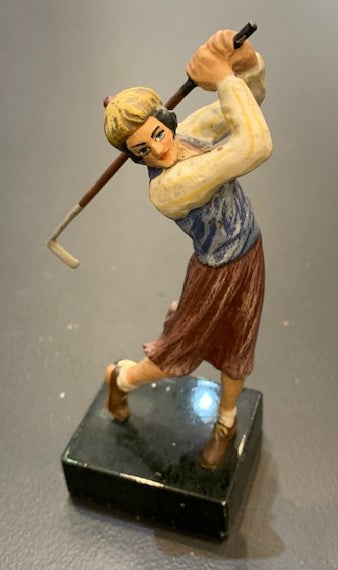 Antique Lady Golfer | Viennese Bronze