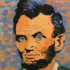 Art | Abraham Lincoln 16th | Giclee by Sue Israel | 11" x 11"