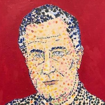 Art | FDR | Acrylic on Canvas by Sue Israel | 14" x 11"