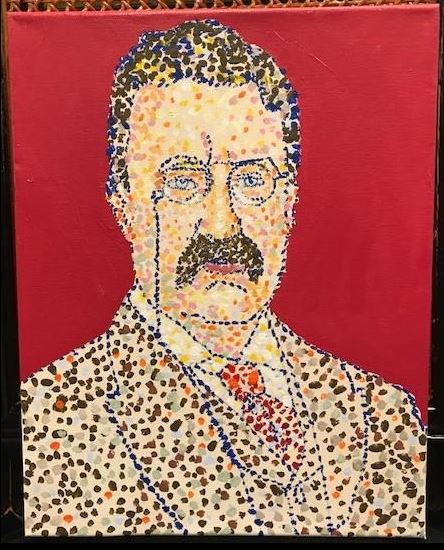 Art | Teddy | Acrylic on Canvas by Sue Israel | 14" x 11"