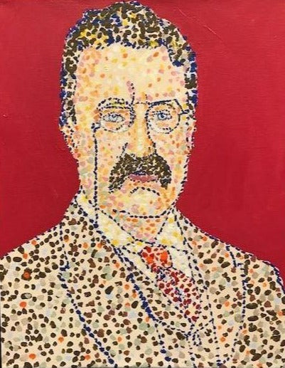 Art | Teddy | Acrylic on Canvas by Sue Israel | 14" x 11"